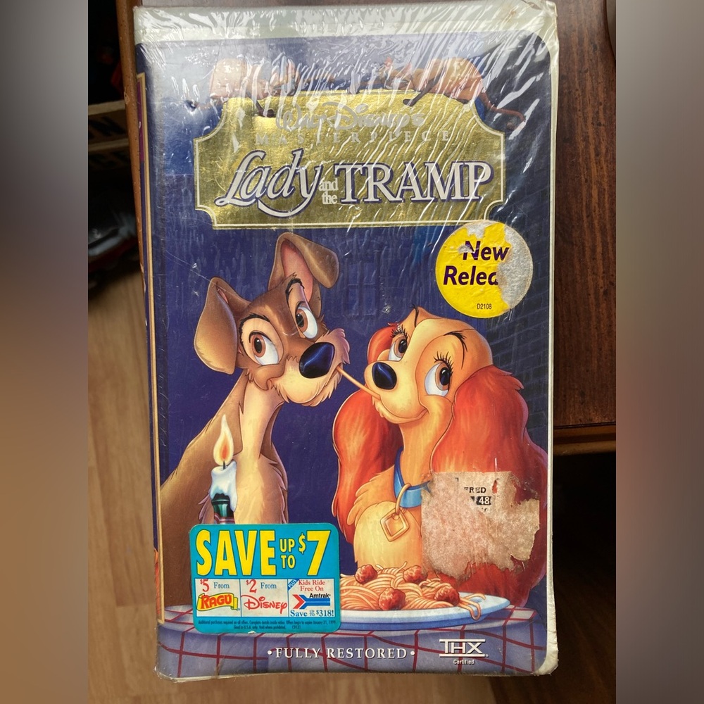 Lady and the Tramp VHS Tape NWT sealed from 1998